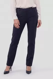 Brandtex Bukser - Navy - Elastik i Taljen
