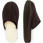 Fårskinnstofflor G1880 brun unisex