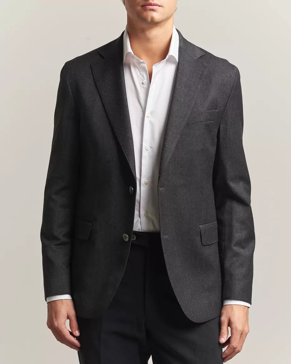 Fogerty Wool Flannel Blazer Charcoal