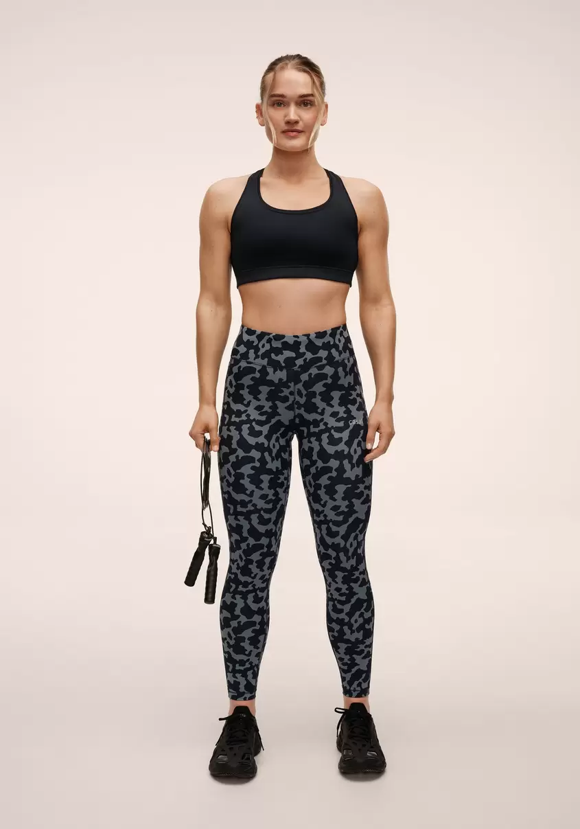 Essential Printed Tights - Turtoise Blue