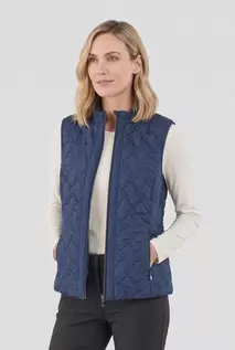 Brandtex Vest - Mørkeblå - Quiltet