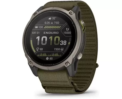 Träningsklocka Garmin Enduro 4 Titanium/Dark Olive