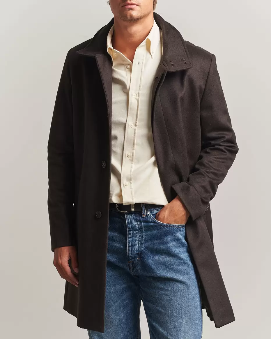 Aleric Wool/Cashmere Coat Espresso