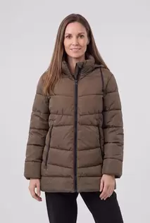 Brandtex Jakke - Brun - Quiltet
