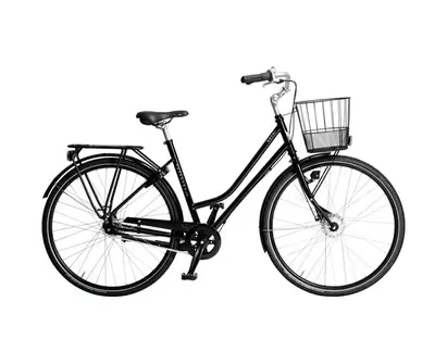 Damcykel Skeppshult Nova 7-Vxl Korg Spegelsvart