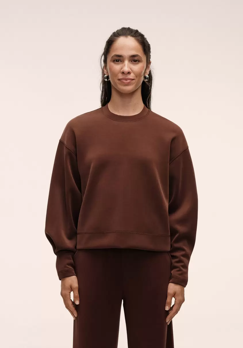 Peachy Crew Neck - Dark Brown