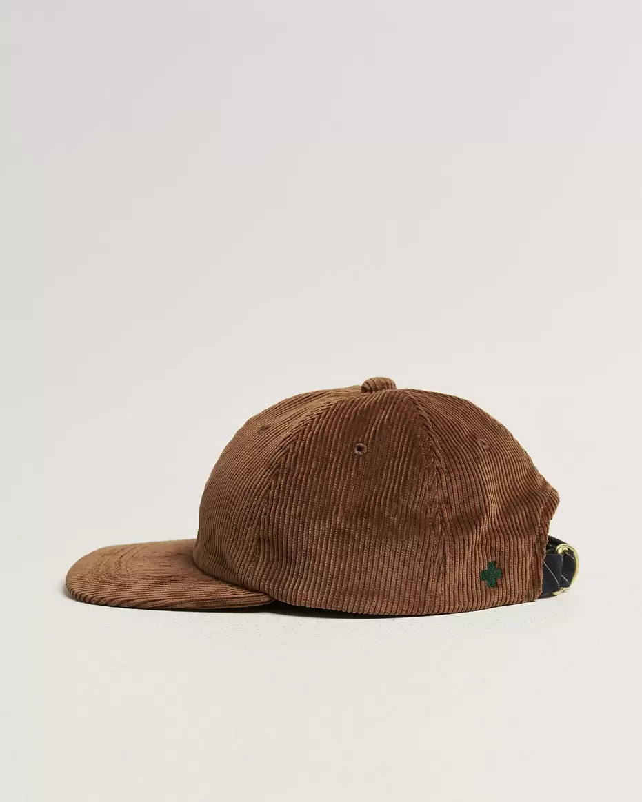 6 Panel Corduroy Cap Brown