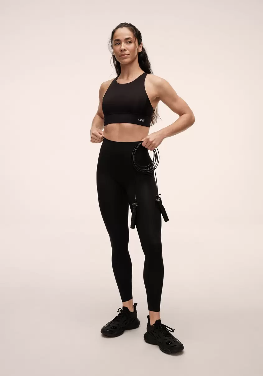 Silhouette High Waist Tights - Black