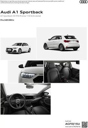 Audi-katalog i Arvika | Audi A1 Sportback | 2024-07-24T00:00:00.000Z - 2025-07-24T00:00:00.000Z
