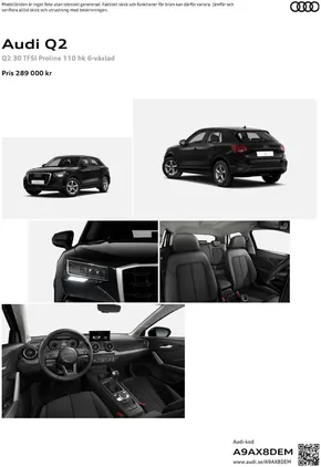 Audi-katalog i Arvika | Audi Q2 | 2024-07-24T00:00:00.000Z - 2025-07-24T00:00:00.000Z