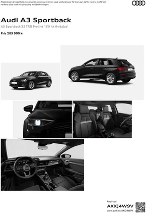 Audi-katalog i Arvika | Audi A3 Sportback | 2024-07-24T00:00:00.000Z - 2025-07-24T00:00:00.000Z