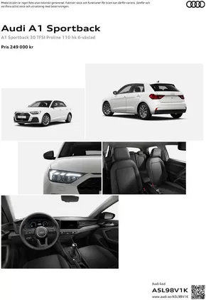 Audi-katalog i Hudiksvall | Audi A1 Sportback | 2024-08-01T00:00:00.000Z - 2025-08-01T00:00:00.000Z