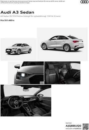 Audi-katalog i Umeå | Audi A3 Sedan | 2024-08-18T00:00:00.000Z - 2025-08-18T00:00:00.000Z