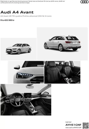 Audi-katalog i Östersund | Audi A4 Avant | 2024-08-24T00:00:00.000Z - 2025-08-24T00:00:00.000Z