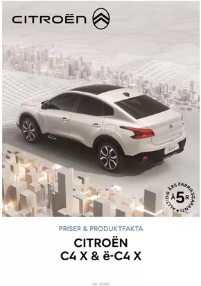 Citroën-katalog i Hoting | Citroën C4 X | 2024-08-31T00:00:00.000Z - 2025-08-31T00:00:00.000Z