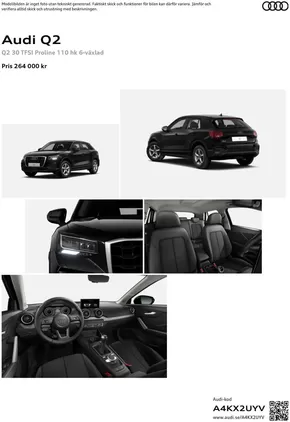 Audi-katalog i Sandviken (Gävleborg) | Audi Q2 | 2024-09-03T00:00:00.000Z - 2025-09-03T00:00:00.000Z