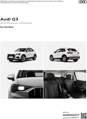 Audi-katalog i Umeå | Audi Q3 | 2024-09-17T00:00:00.000Z - 2025-09-17T00:00:00.000Z