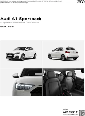Audi-katalog i Västervik | Audi A1 Sportback | 2024-10-07T00:00:00.000Z - 2025-10-07T00:00:00.000Z
