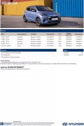 Hyundai-katalog i Motala | Hyundai Prislista i10 MY24 Lagerkampanj | 2024-10-08T00:00:00.000Z - 2025-10-08T00:00:00.000Z