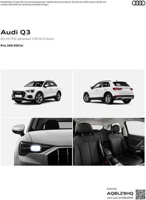 Audi-katalog i Skellefteå | Audi Q3 | 2024-10-22T00:00:00.000Z - 2025-10-22T00:00:00.000Z