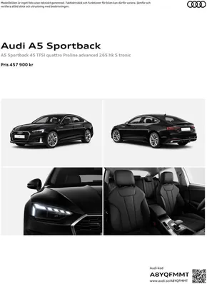 Audi-katalog i Örebro | Audi A5 Sportback | 2024-11-08T00:00:00.000Z - 2025-11-08T00:00:00.000Z
