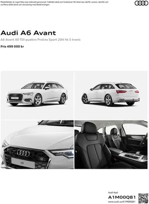 Audi-katalog i Örebro | Audi A6 Avant | 2024-11-13T00:00:00.000Z - 2025-11-13T00:00:00.000Z