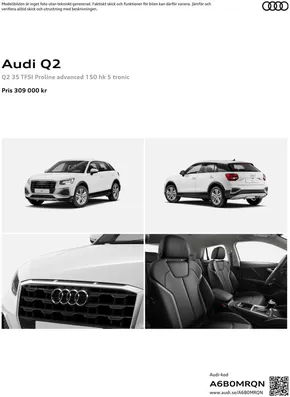 Audi-katalog i Åre | Audi Q2 | 2024-12-04T00:00:00.000Z - 2025-12-04T00:00:00.000Z