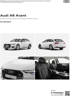 Audi-katalog i Åre | Audi A6 Avant | 2024-12-05T00:00:00.000Z - 2025-12-05T00:00:00.000Z