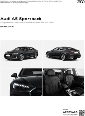 Audi-katalog i Skee | Audi A5 Sportback | 2024-12-13T00:00:00.000Z - 2025-12-13T00:00:00.000Z