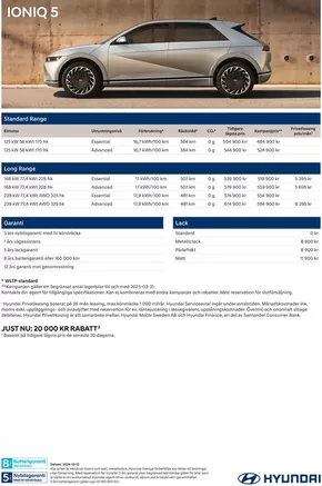 Hyundai-katalog i Jönköping | Hyundai Prislista IONIQ 5 | 2024-12-14T00:00:00.000Z - 2025-12-14T00:00:00.000Z