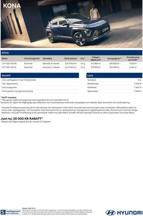 Hyundai-katalog i Vattnäs | Hyundai Prislista KONA | 2024-12-19T00:00:00.000Z - 2025-12-19T00:00:00.000Z