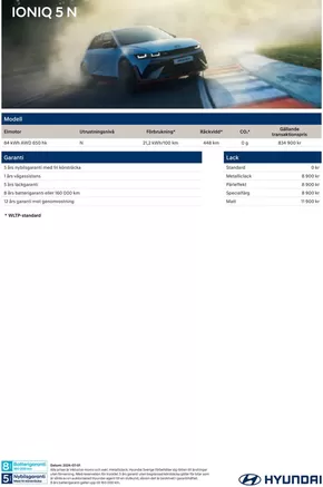Hyundai-katalog i Ystad | Hyundai Prislista IONIQ 5 N | 2025-03-21T00:00:00.000Z - 2026-03-21T00:00:00.000Z