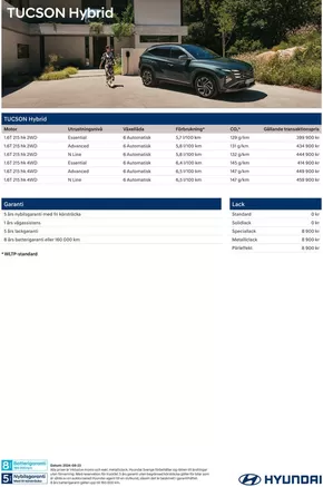 Hyundai-katalog i Vara | Hyundai Prislista TUCSON Hybrid | 2025-04-04T00:00:00.000Z - 2026-04-04T00:00:00.000Z