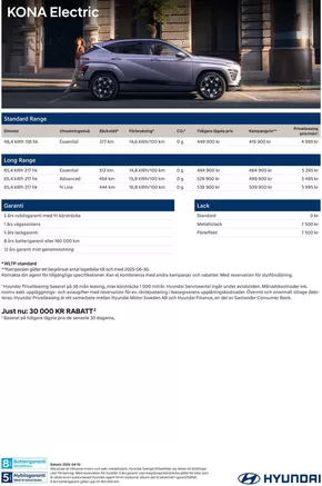 Hyundai-katalog i Luleå | Hyundai Prislista KONA Electric | 2025-05-13T00:00:00.000Z - 2026-05-13T00:00:00.000Z