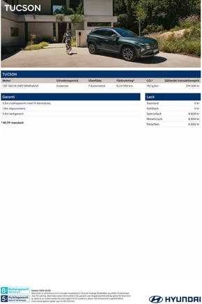 Hyundai-katalog i Kristianstad | Hyundai Prislista TUCSON | 2025-06-06T00:00:00.000Z - 2026-06-06T00:00:00.000Z