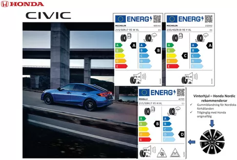 Honda-katalog i Kalmar | Honda Civic 5d däckmärkning augusti 2024 | 2025-06-11T00:00:00.000Z - 2026-06-11T00:00:00.000Z