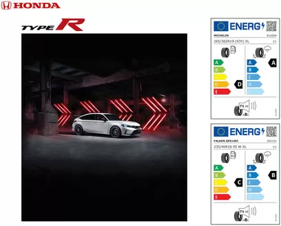Honda-katalog i Kalmar | Honda Civic Type-R däckmärkning | 2025-06-11T00:00:00.000Z - 2026-06-11T00:00:00.000Z