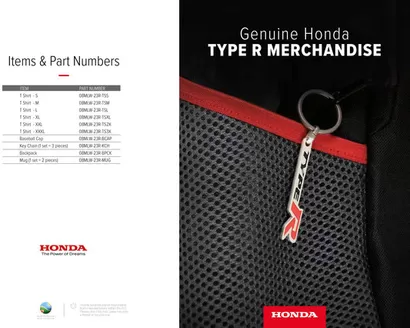 Honda-katalog i Kalmar | Honda Type-R Merchandise | 2025-06-11T00:00:00.000Z - 2026-06-11T00:00:00.000Z