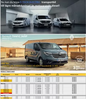 Renault-katalog i Mora (Dalarna) | Renault Renault Trafic | 2025-07-05T00:00:00.000Z - 2026-07-05T00:00:00.000Z
