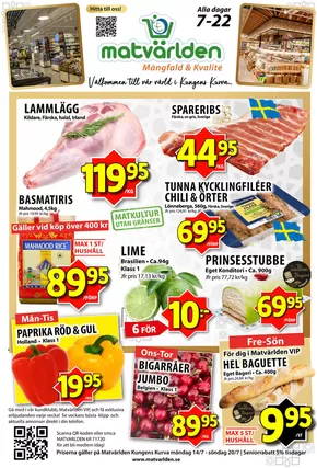 Matvärlden-katalog i Stockholm | Veckans erbjudanden Veddesta! | 2025-07-14T00:00:00.000Z - 2025-07-20T00:00:00.000Z