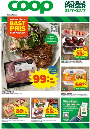 Coop-katalog i Horsarydmark | Specialerbjudanden för dig | 2025-07-21T00:00:00.000Z - 2025-07-27T00:00:00.000Z