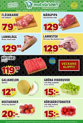 Matvärlden-katalog i Horsarydmark | Veckans erbjudanden Tensta!  | 2025-07-18T00:00:00.000Z - 2025-07-24T00:00:00.000Z