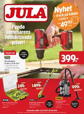 Jula-katalog i Filipstad | kampanjbladet Jula | 2025-07-24T00:00:00.000Z - 2025-08-06T00:00:00.000Z