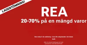 Rea! 20-70% på en mängd varor.