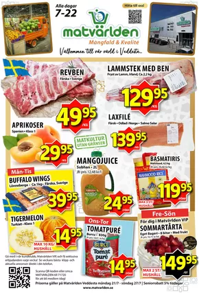 Matvärlden-katalog i Stockholm | Veckans erbjudanden Veddesta! | 2025-07-26T00:00:00.000Z - 2025-08-01T00:00:00.000Z