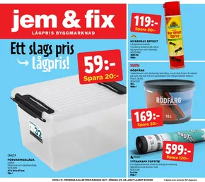 Jem&Fix-katalog i Kungälv | Jem&Fix reklamblad | 2025-07-27T00:00:00.000Z - 2025-08-03T00:00:00.000Z