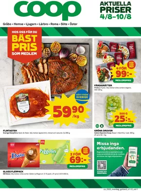 Coop-katalog i Köping | Rabatter och kampanjer | 2025-08-04T00:00:00.000Z - 2025-08-10T00:00:00.000Z