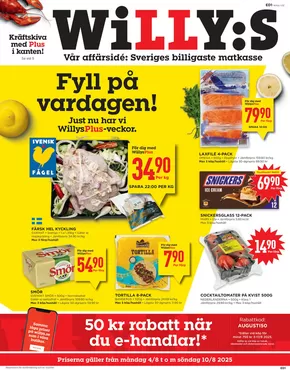 Willys-katalog i Odensbacken | Top-erbjudanden för sparrävar | 2025-08-04T00:00:00.000Z - 2025-08-10T00:00:00.000Z