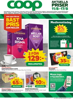 Coop-katalog i Harads | Top-deals för alla kunder | 2025-08-11T00:00:00.000Z - 2025-08-17T00:00:00.000Z