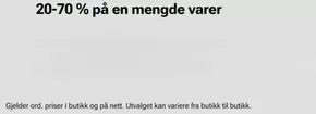 20-70 % på en mengde varer!